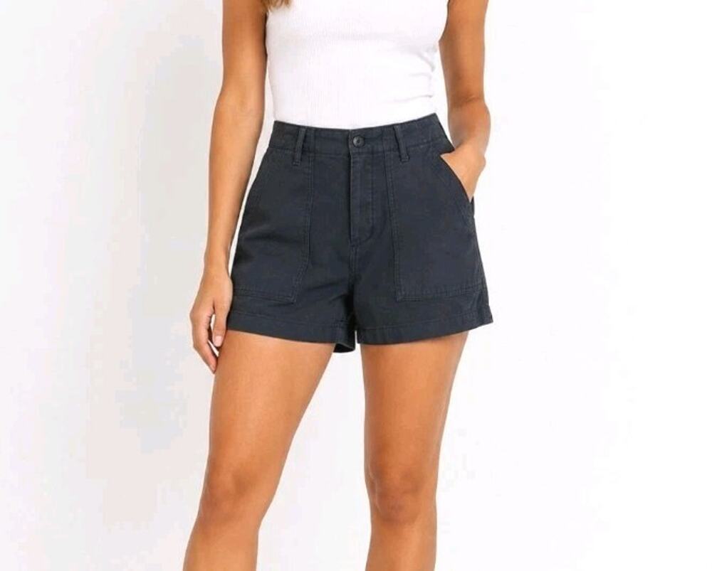 Outerknown ~Woman Size 27~ Black Shorts 100% Organic Cotton NWT.